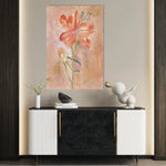 Floral 446 Canvas Art 60 x 40 cm / Black