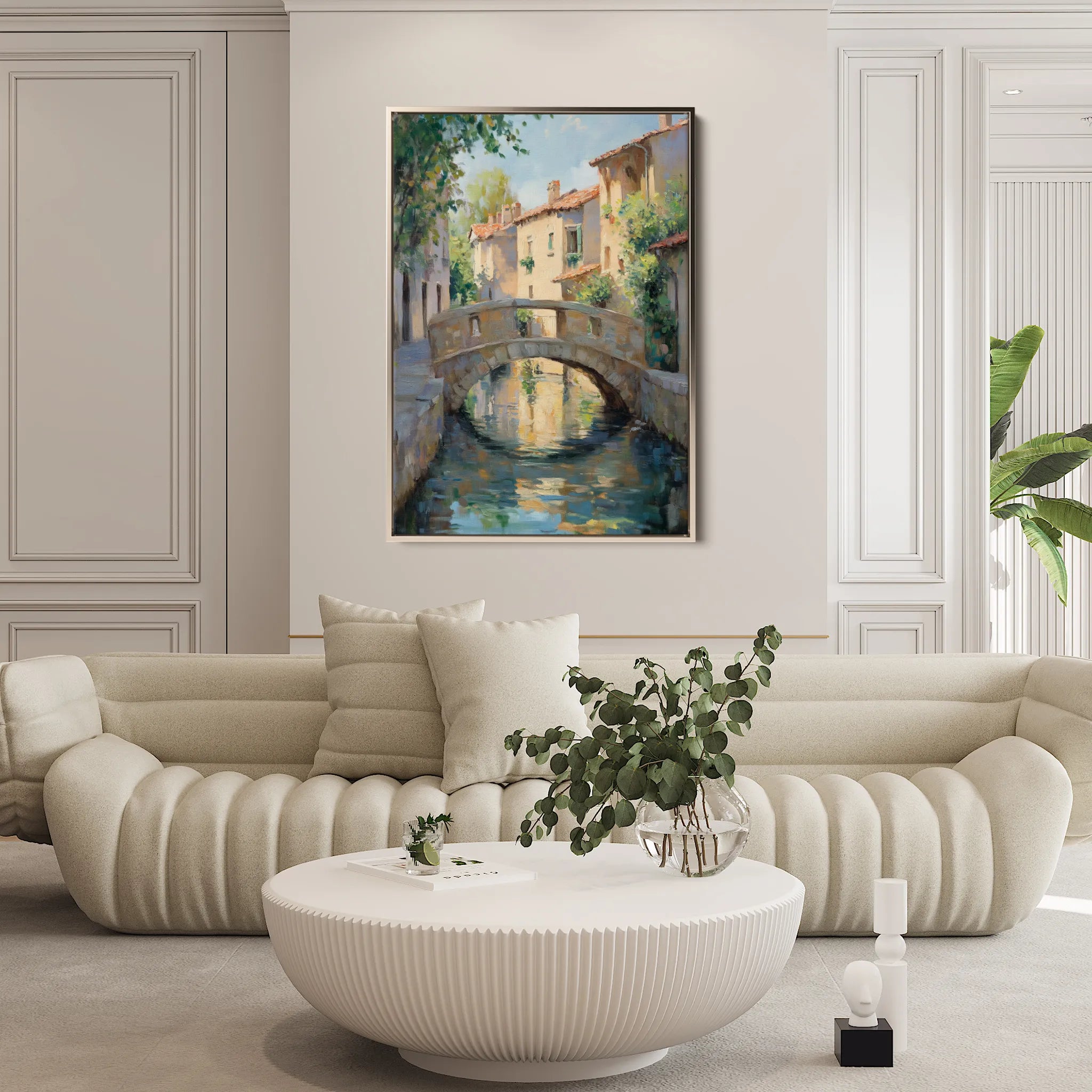 Landscape 446 Canvas Art 60 x 40 cm / Black