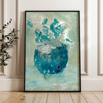 Floral 447 Canvas Art 60 x 40 cm / Black