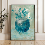 Floral 447 Canvas Art 60 x 40 cm / Black