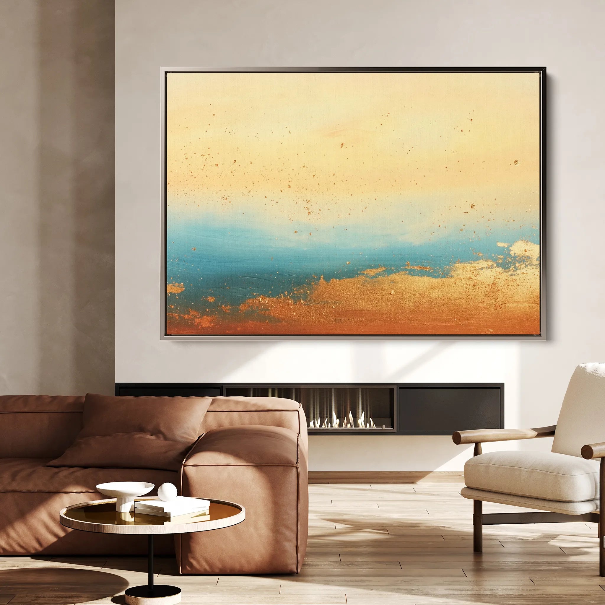 Abstract 448 Canvas Art 60 x 40 cm / Black