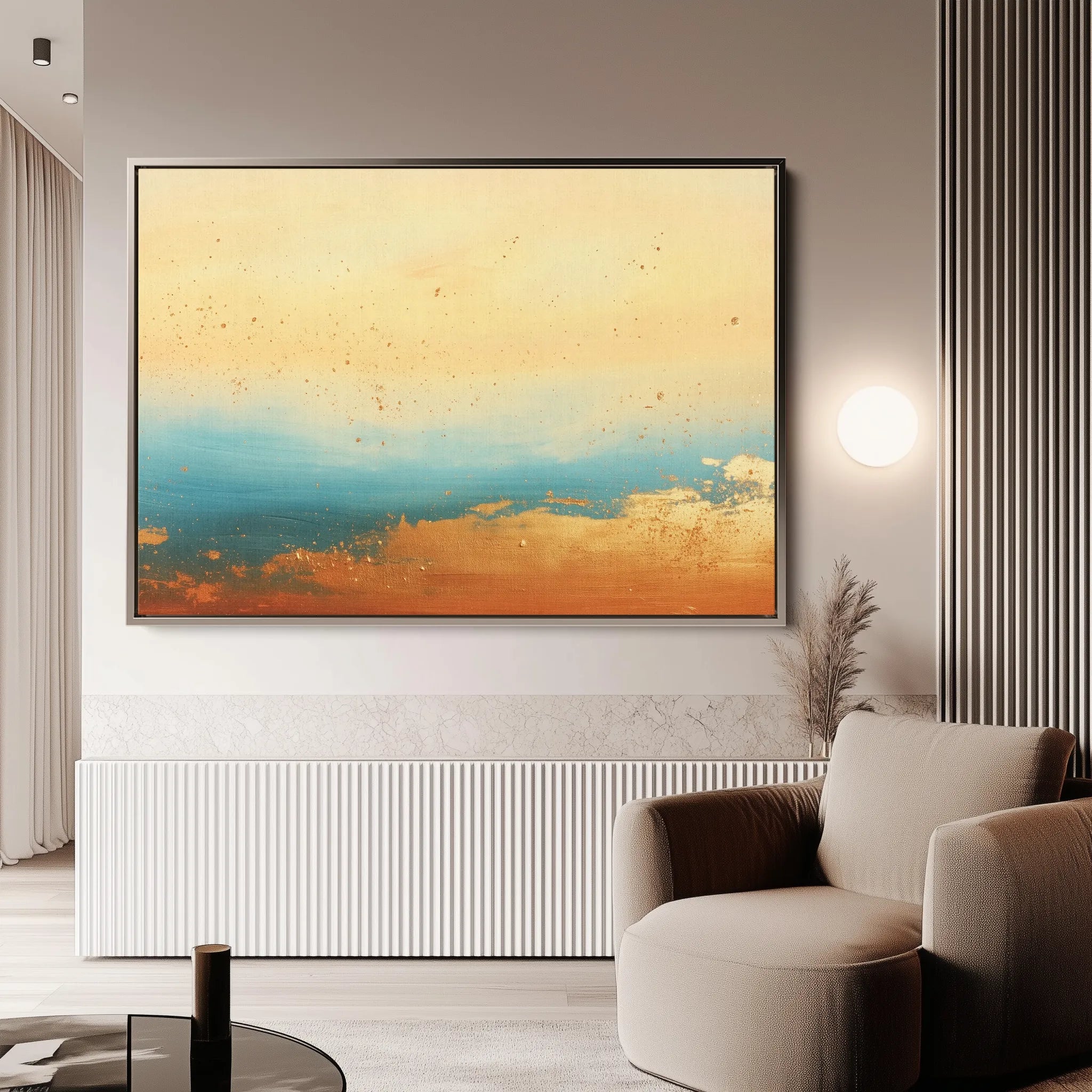 Abstract 448 Canvas Art 60 x 40 cm / Black