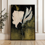 Floral 448 Canvas Art 60 x 40 cm / Black