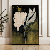 Floral 448 Canvas Art 60 x 40 cm / Black