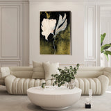 Floral 448 Canvas Art 60 x 40 cm / Black