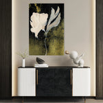 Floral 448 Canvas Art 60 x 40 cm / Black
