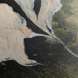 Floral 448 Canvas Art 60 x 40 cm / Black