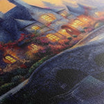 Landscape 448 Canvas Art 60 x 40 cm / Black