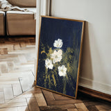 Floral 449 Canvas Art 60 x 40 cm / Black
