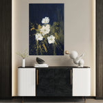 Floral 449 Canvas Art 60 x 40 cm / Black