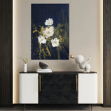 Floral 449 Canvas Art 60 x 40 cm / Black