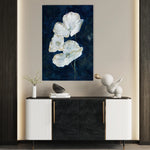 Floral 450 Canvas Art 60 x 40 cm / Black