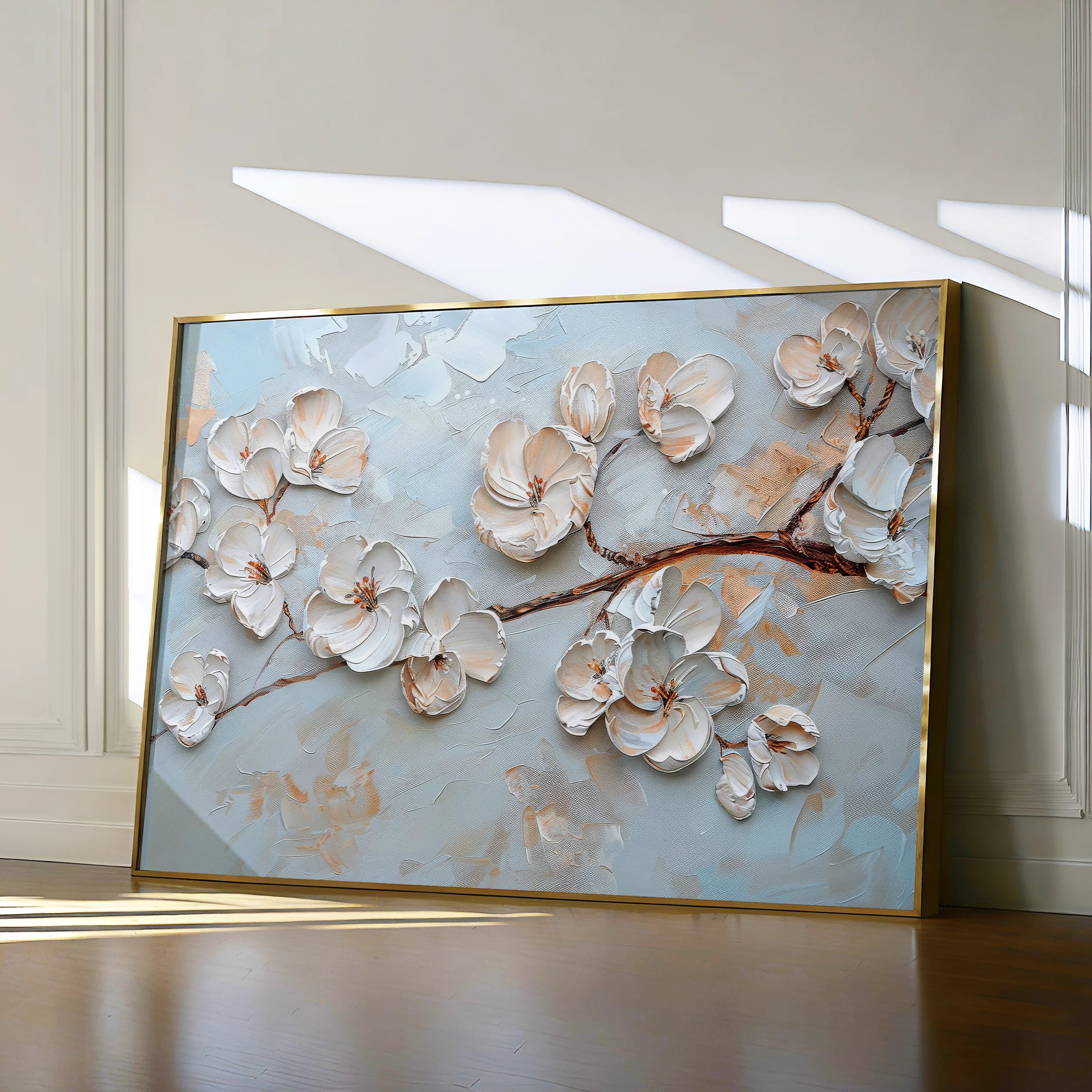 Floral 451 Canvas Art 60 x 40 cm / Black