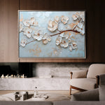 Floral 451 Canvas Art 60 x 40 cm / Black