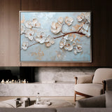 Floral 451 Canvas Art 60 x 40 cm / Black