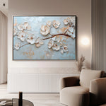 Floral 451 Canvas Art 60 x 40 cm / Black