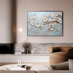 Floral 451 Canvas Art 60 x 40 cm / Black