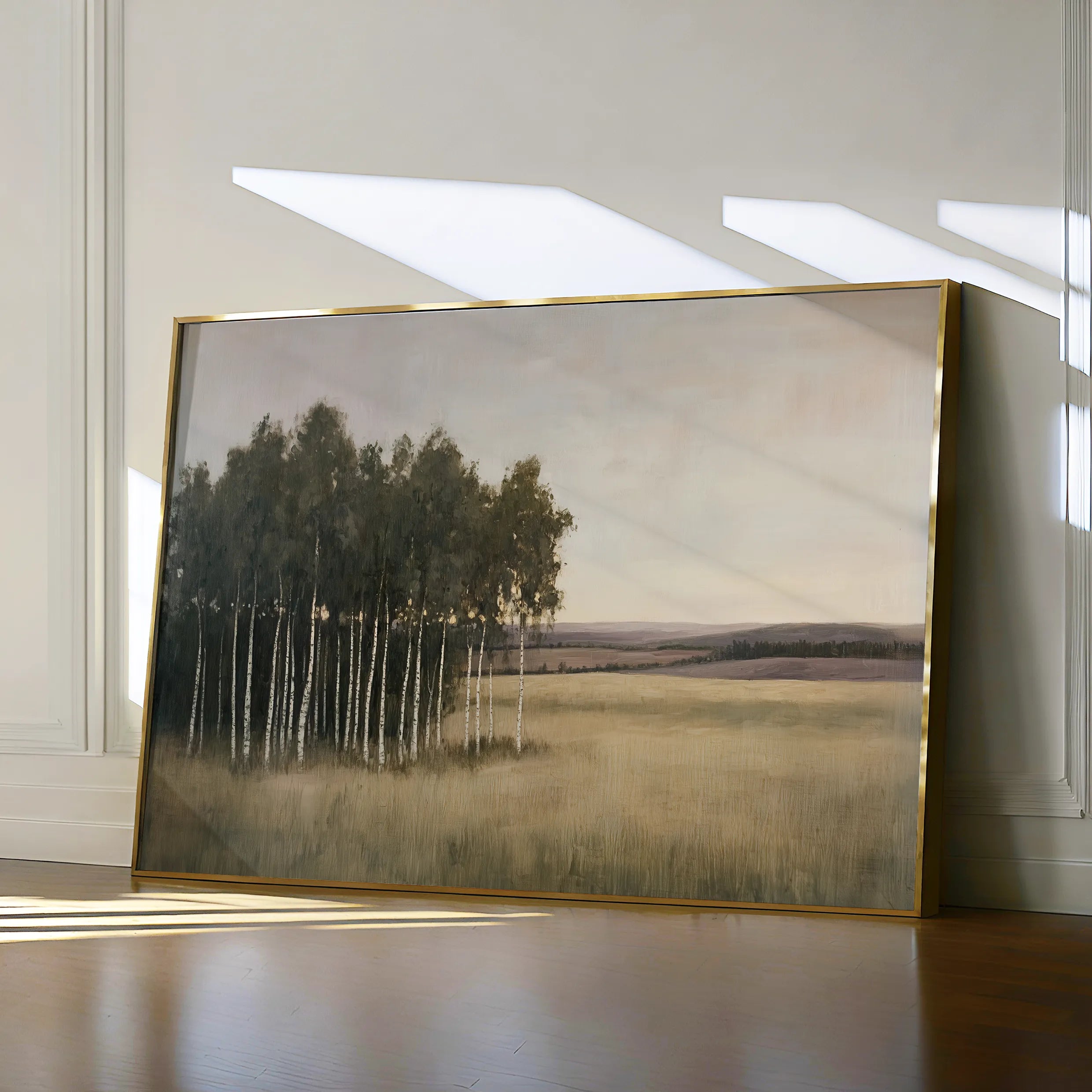 Landscape 451 Canvas Art 60 x 40 cm / Black