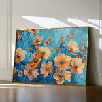 Floral 452 Canvas Art 60 x 40 cm / Black