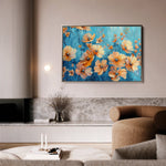 Floral 452 Canvas Art 60 x 40 cm / Black