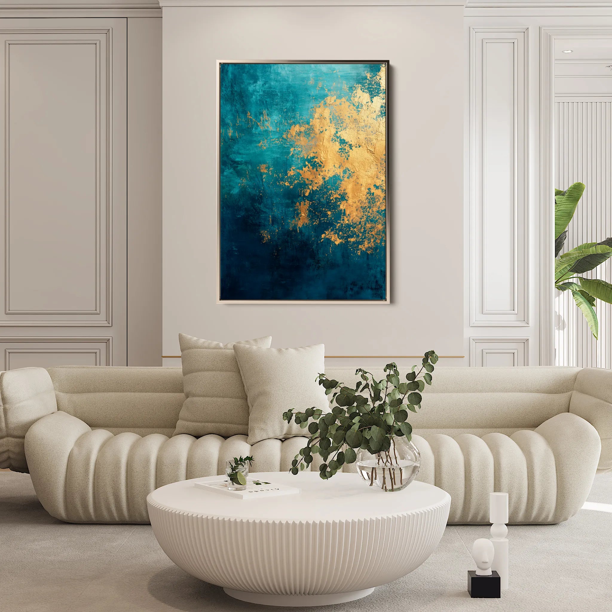 Abstract 453 Canvas Art 60 x 40 cm / Black