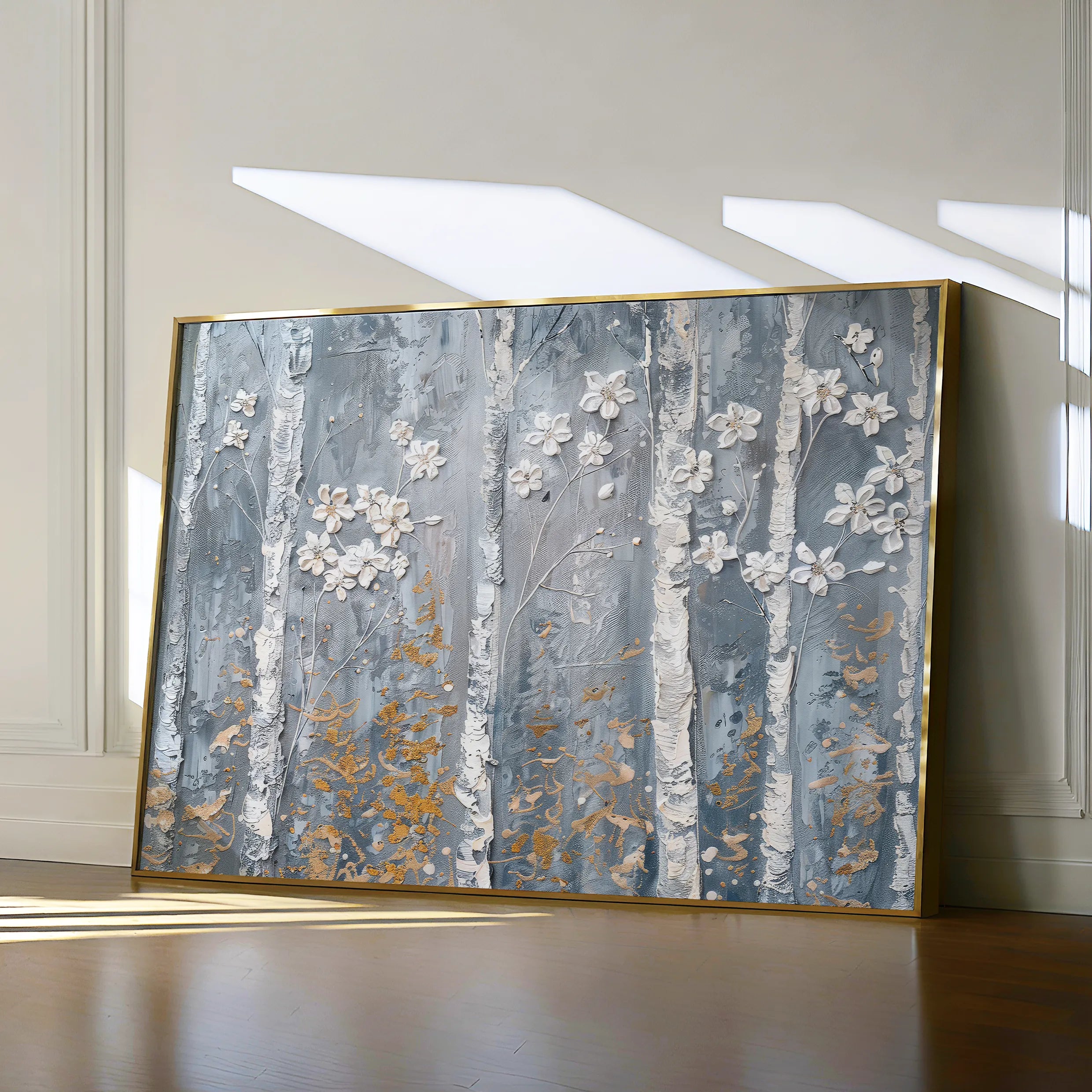 Floral 453 Canvas Art 60 x 40 cm / Black