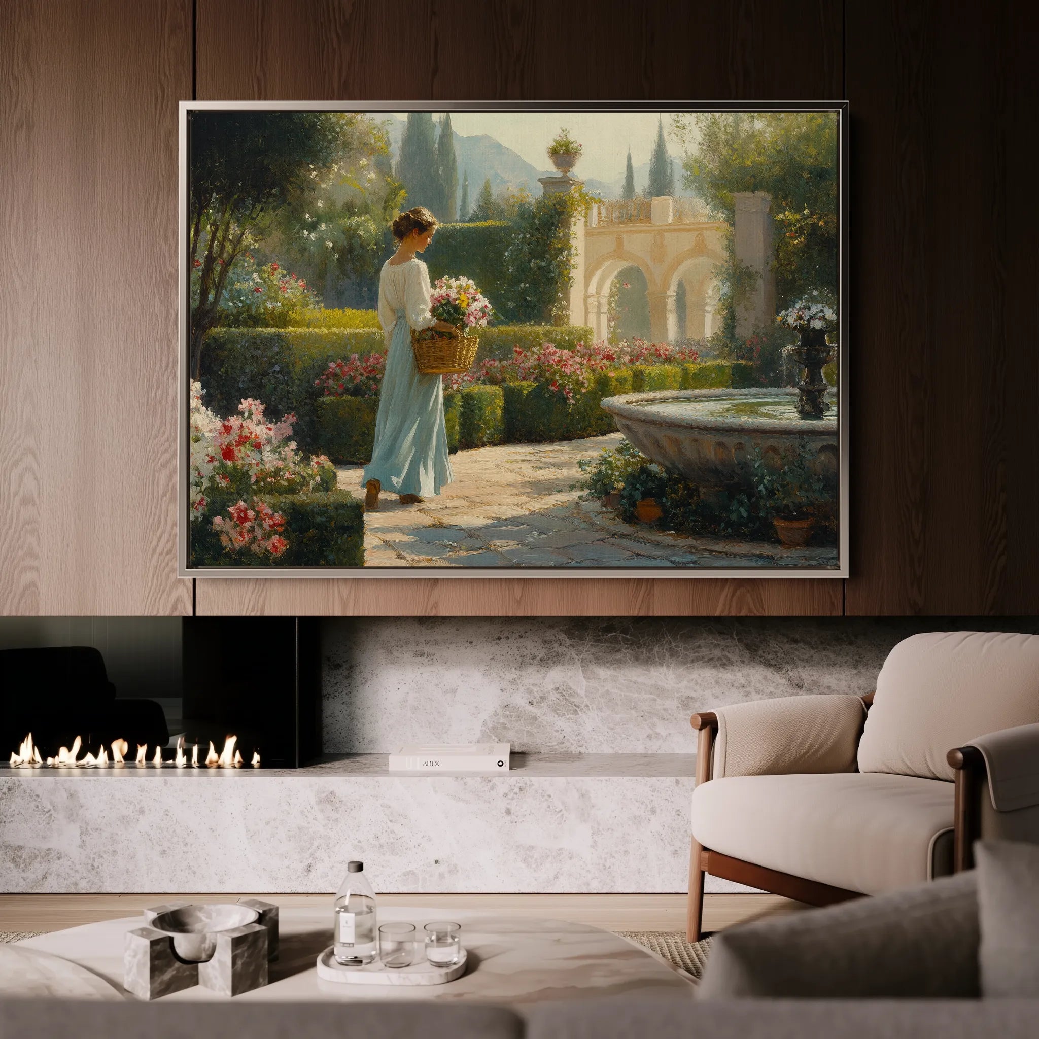 Landscape 453 Canvas Art 60 x 40 cm / Black