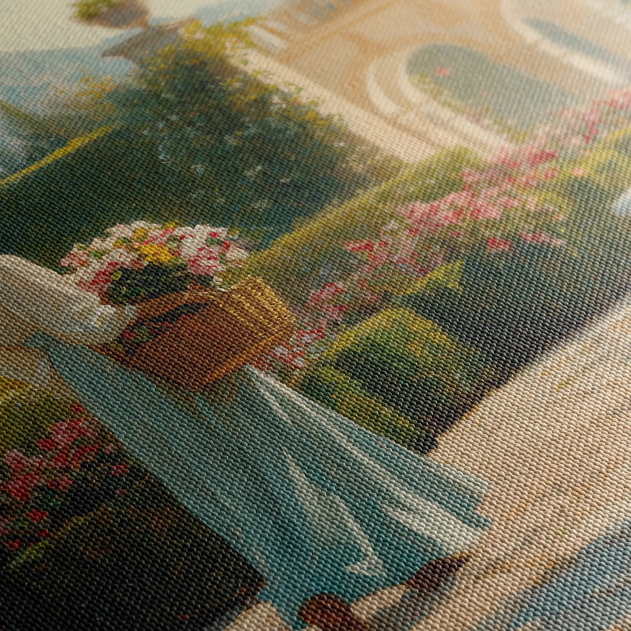 Landscape 453 Canvas Art 60 x 40 cm / Black
