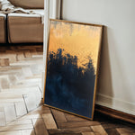 Abstract 454 Canvas Art 60 x 40 cm / Black