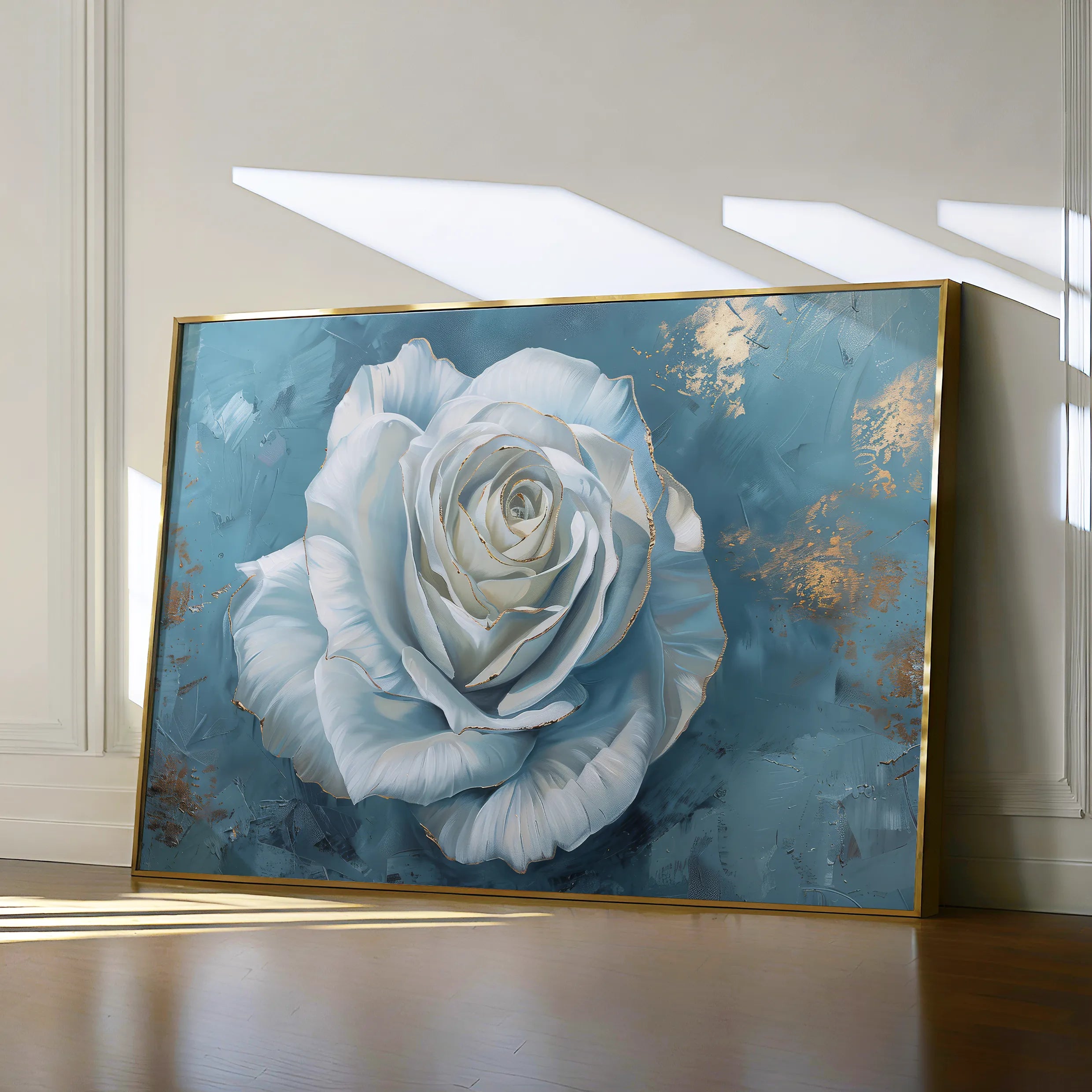 Floral 454 Canvas Art 60 x 40 cm / Black