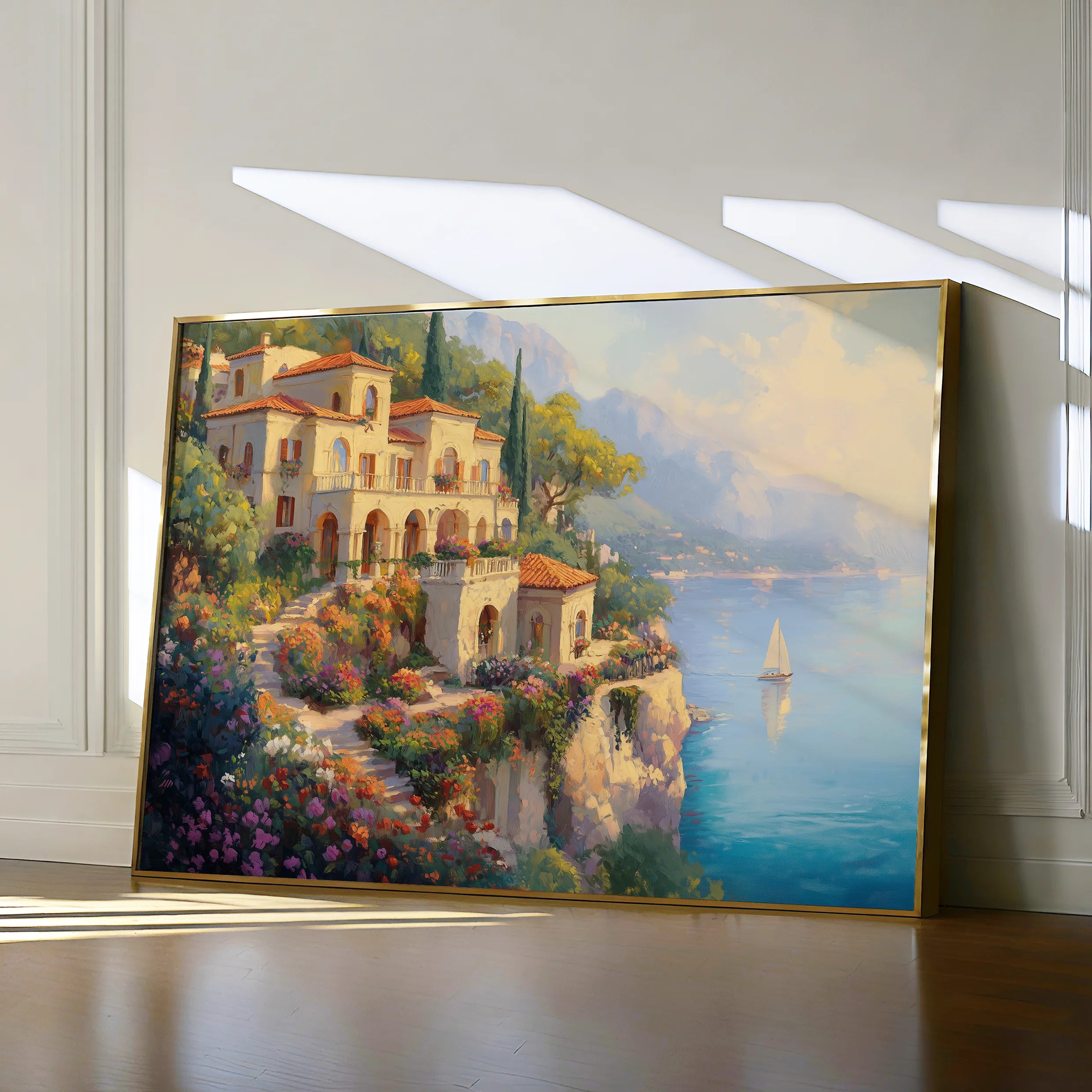 Landscape 454 Canvas Art 60 x 40 cm / Black