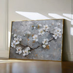 Floral 455 Canvas Art 60 x 40 cm / Black