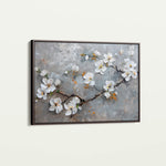Floral 455 Canvas Art 60 x 40 cm / Black