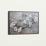 Floral 455 Canvas Art 60 x 40 cm / Black