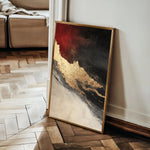 Abstract 456 Canvas Art 60 x 40 cm / Black