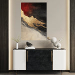 Abstract 456 Canvas Art 60 x 40 cm / Black