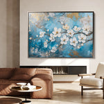 Floral 456 Canvas Art 60 x 40 cm / Black