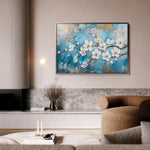 Floral 456 Canvas Art 60 x 40 cm / Black