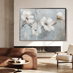 Floral 457 Canvas Art 60 x 40 cm / Black