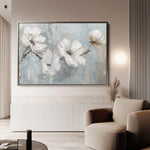 Floral 457 Canvas Art 60 x 40 cm / Black