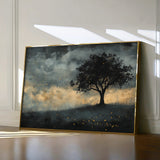 Landscape 457 Canvas Art 60 x 40 cm / Black