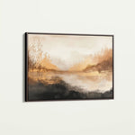 Abstract 458 Canvas Art 60 x 40 cm / Black