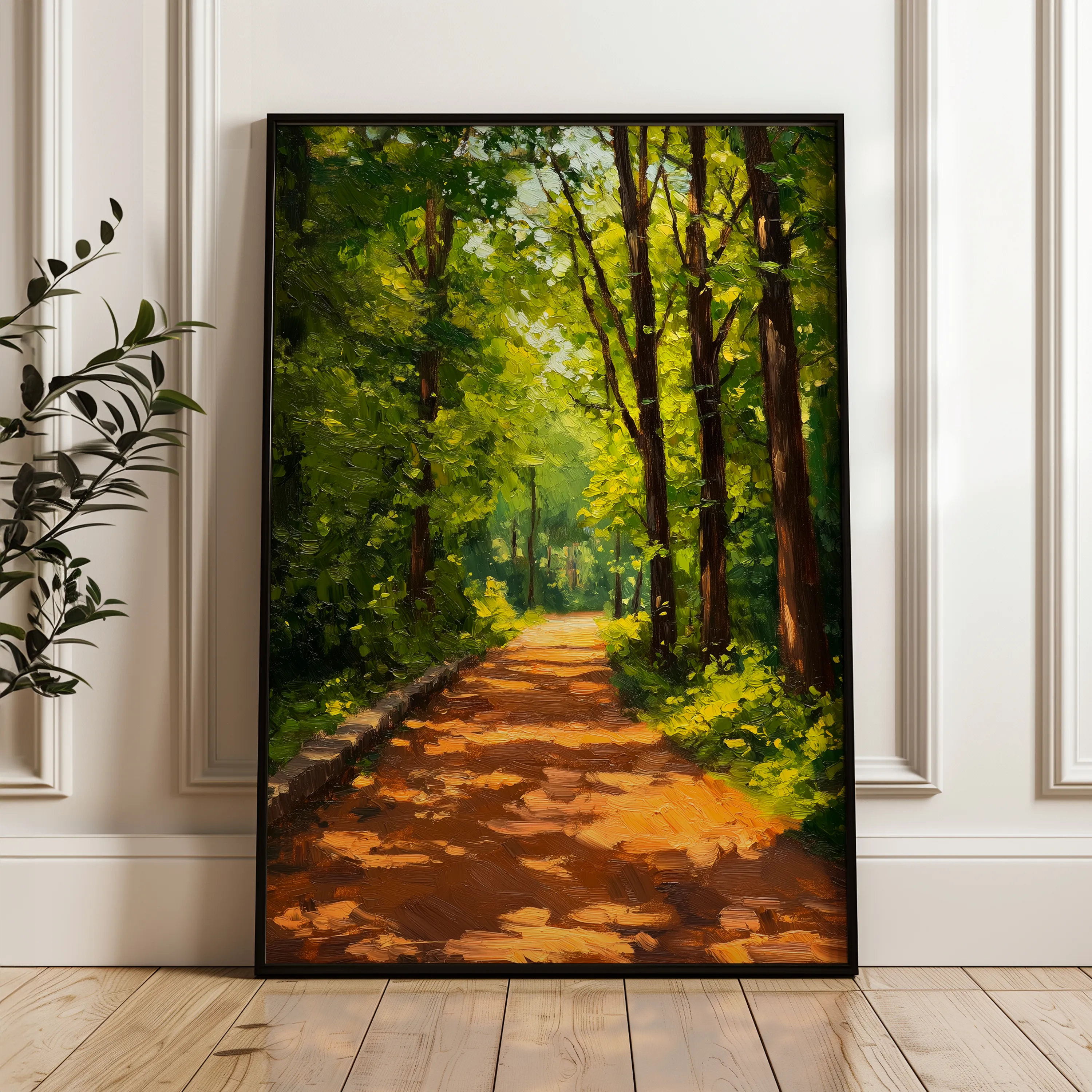 Landscape 458 Canvas Art 60 x 40 cm / Black