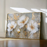 Floral 459 Canvas Art 60 x 40 cm / Black