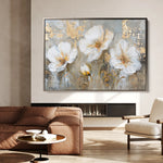 Floral 459 Canvas Art 60 x 40 cm / Black