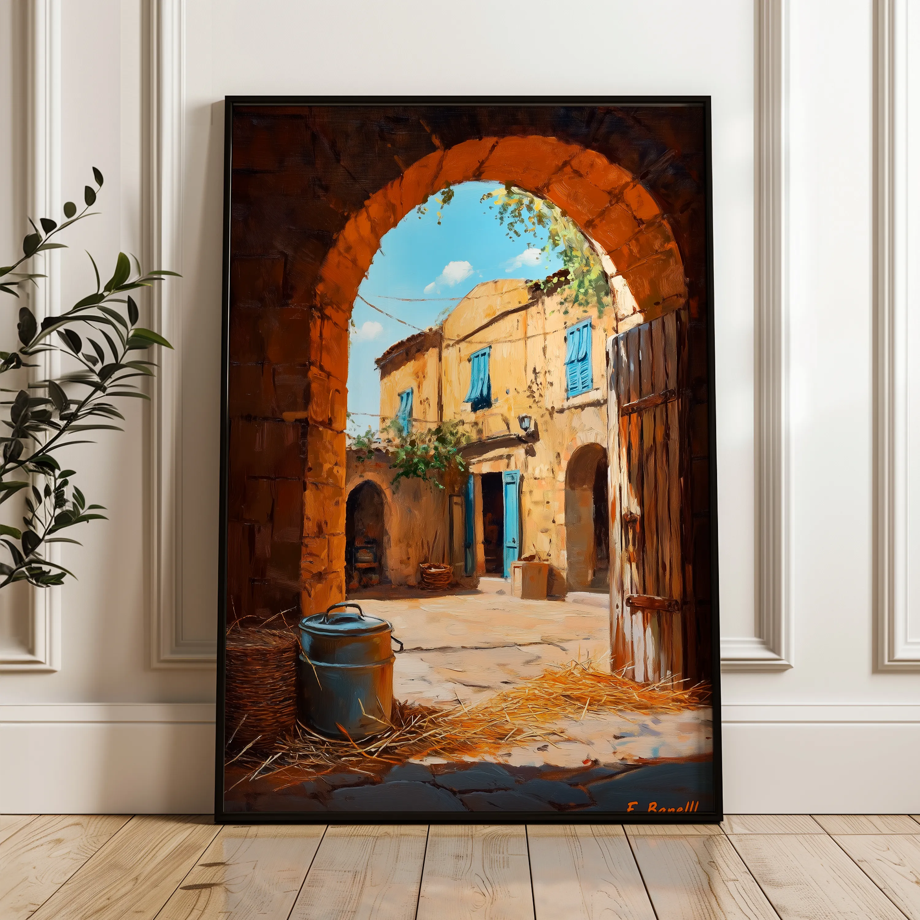 Landscape 459 Canvas Art 60 x 40 cm / Black