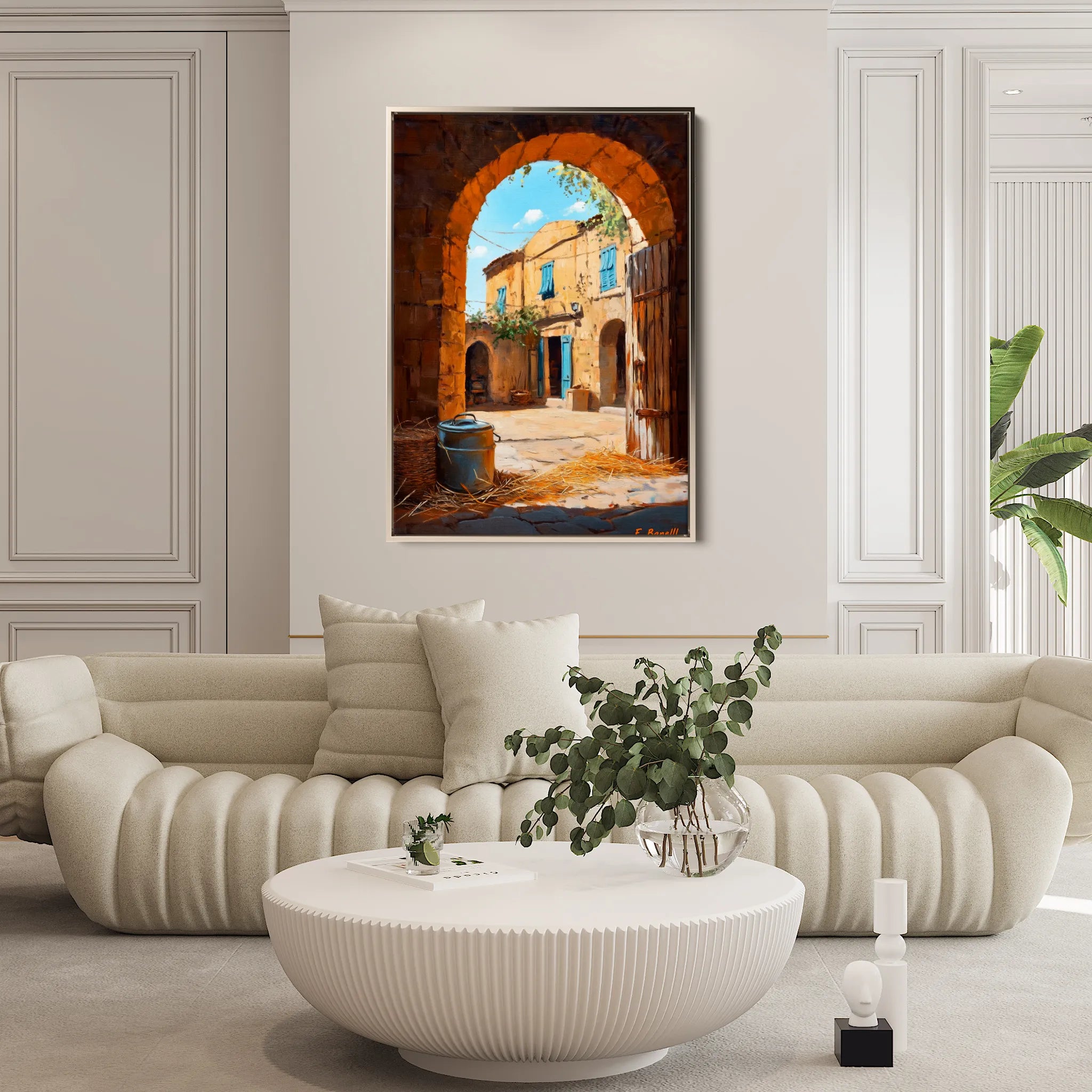 Landscape 459 Canvas Art 60 x 40 cm / Black