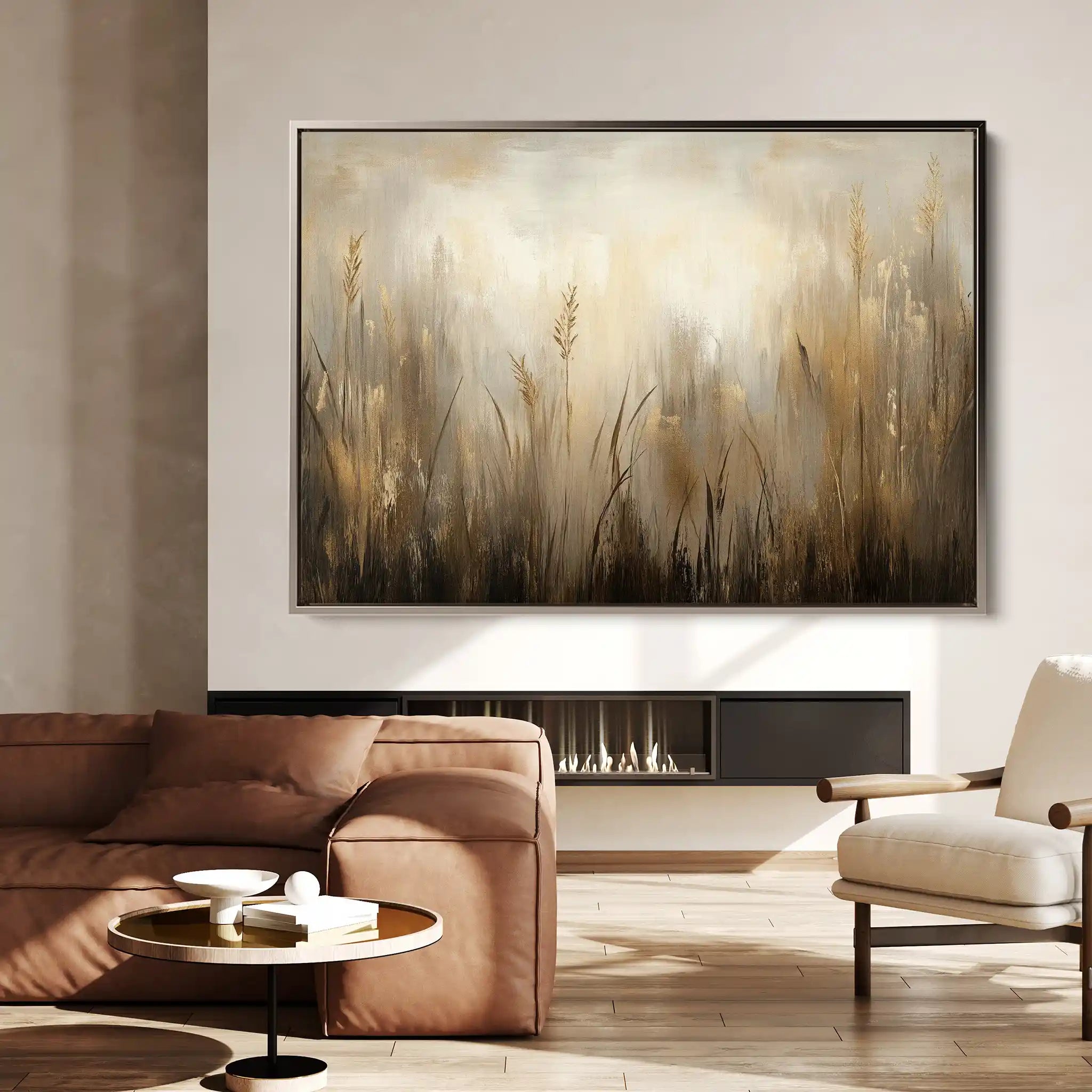 Abstract 460 Canvas Art 60 x 40 cm / Black