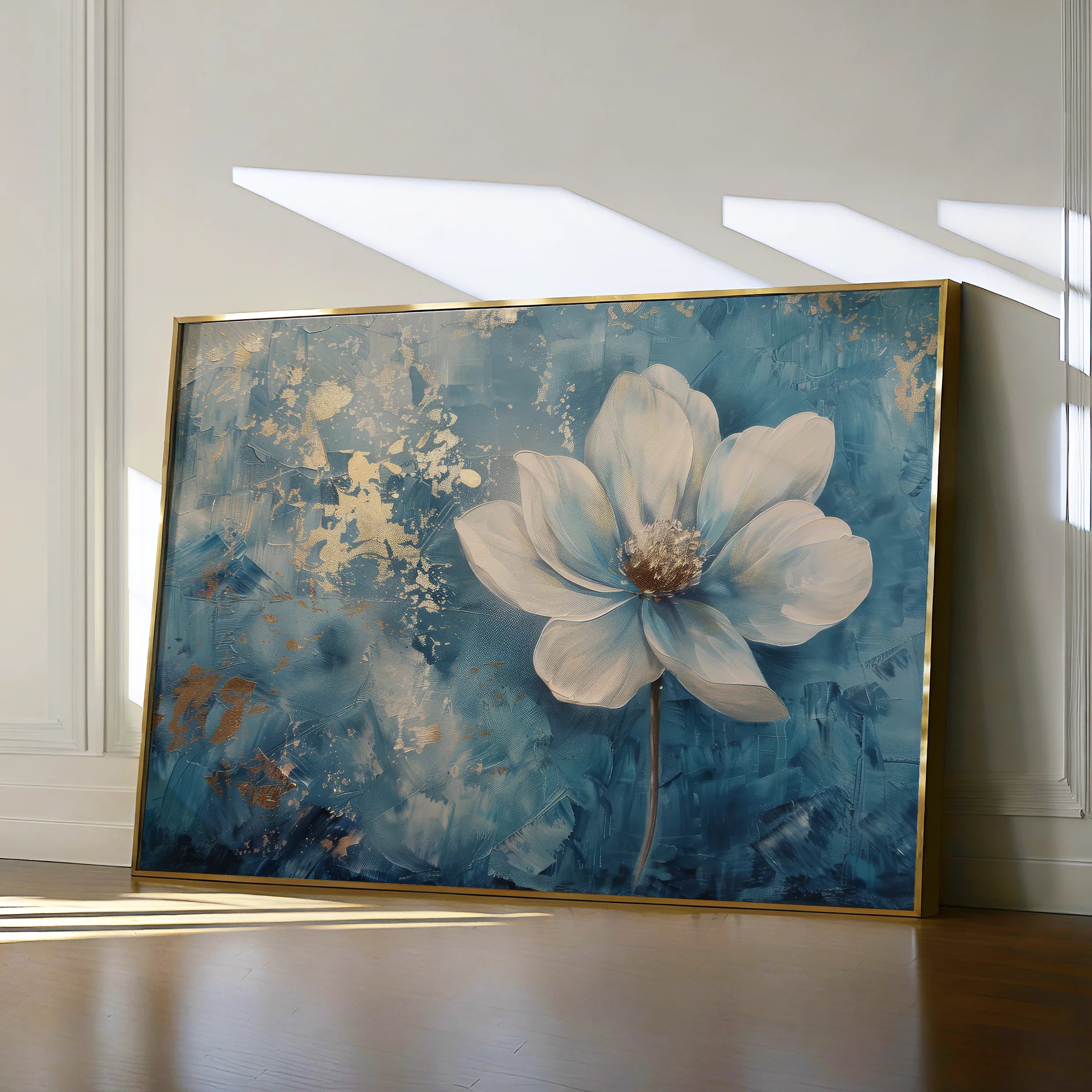 Floral 460 Canvas Art 60 x 40 cm / Black