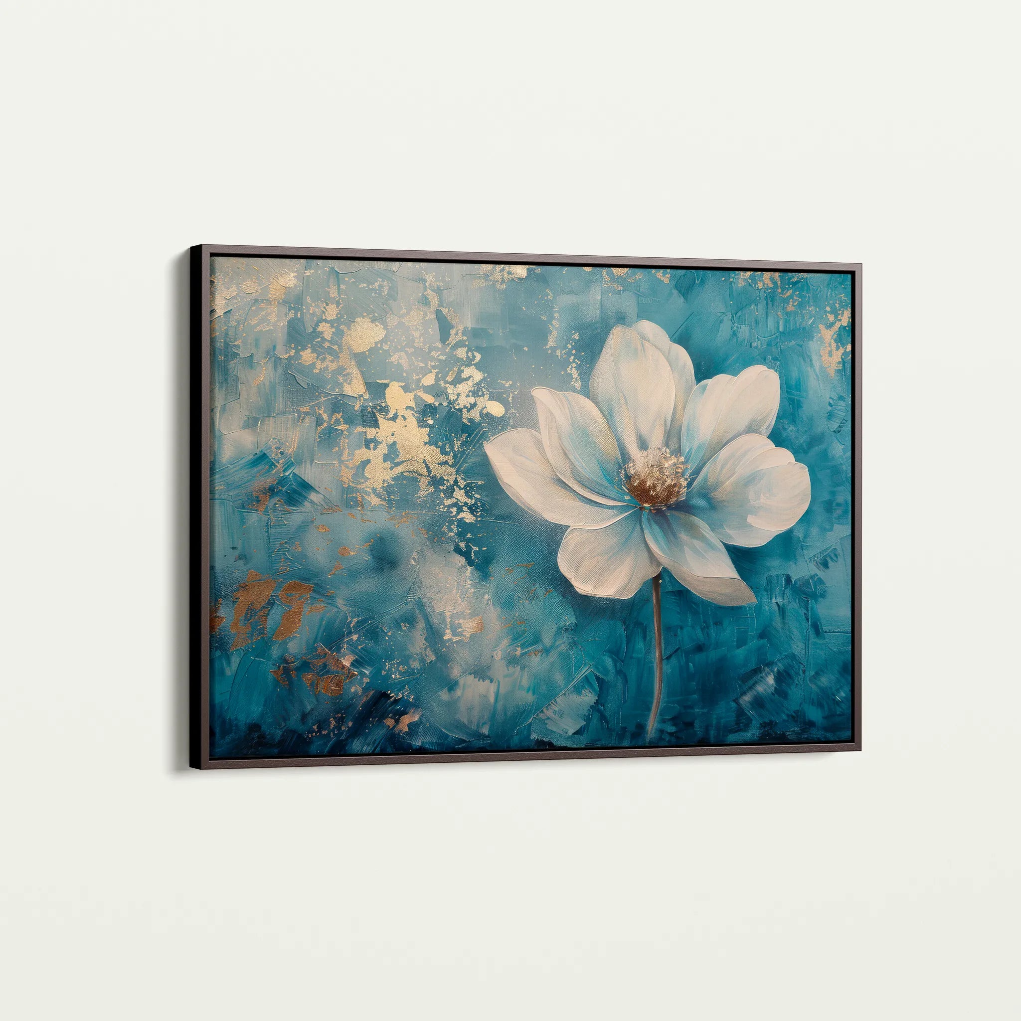 Floral 460 Canvas Art 60 x 40 cm / Black